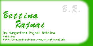 bettina rajnai business card
